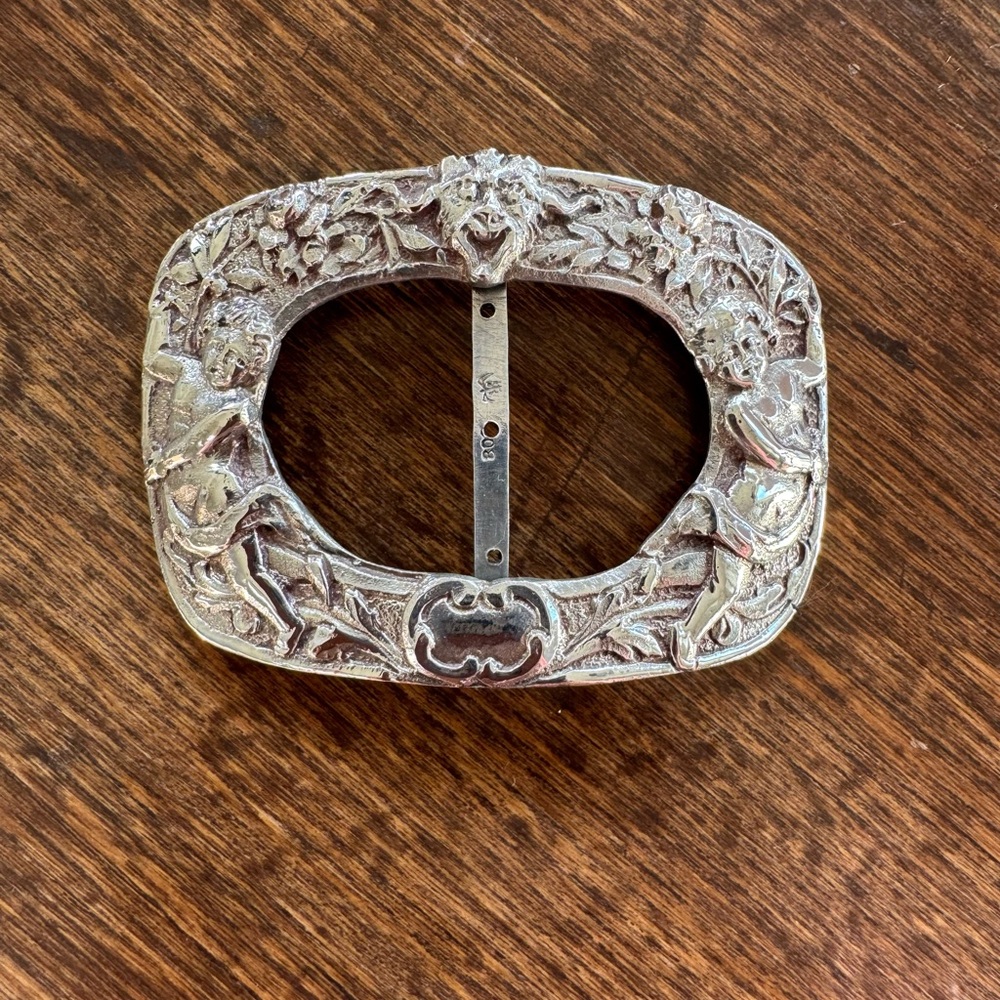 Silver Ornate Buckle